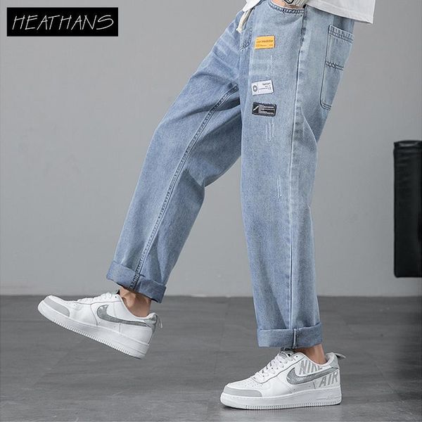 Men's Jeans Autumn Thin Section Ankle-Length Pants Straight Loose Cowboy Leisure Chic Trendy Denim Trousers Drop SV1P, Blue
Men's Jeans Autumn Thin Section Ankle-Length Pants Straight Loose Cowboy Leisure Chic Trendy Denim Trousers Drop SV1P, Blue