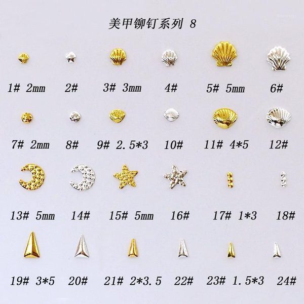 200pcs/pack japan nail art alloy rivets studs shell moon star triangle metal accessories for women pothera polish diy1, Silver;gold
200pcs/pack japan nail art alloy rivets studs shell moon star triangle metal accessories for women pothera polish diy1, Silver;gold