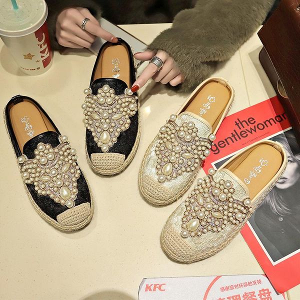 slippers string beads round head women summer walking footwear lady flats bottom outdoor casual comfortable sapato feminino, Black
slippers string beads round head women summer walking footwear lady flats bottom outdoor casual comfortable sapato feminino, Black