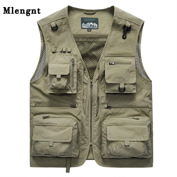 men's vests men multi-pocket classic vest unloading quick dry mesh sleeveless jacket male solid pographer waistcoat with many 14 pocket, Black;white
men's vests men multi-pocket classic vest unloading quick dry mesh sleeveless jacket male solid pographer waistcoat with many 14 pocket, Black;white