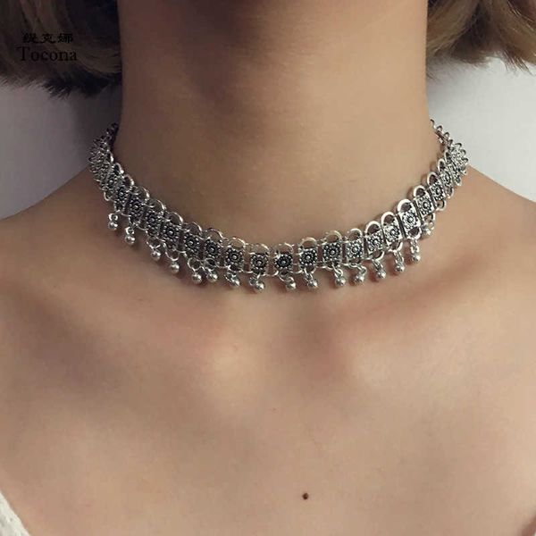 tocona flower alloy bead necklace tassel short necklacepopular models catwalk fashion alloy neck and neck tassel necklace 3543, Silver
tocona flower alloy bead necklace tassel short necklacepopular models catwalk fashion alloy neck and neck tassel necklace 3543, Silver