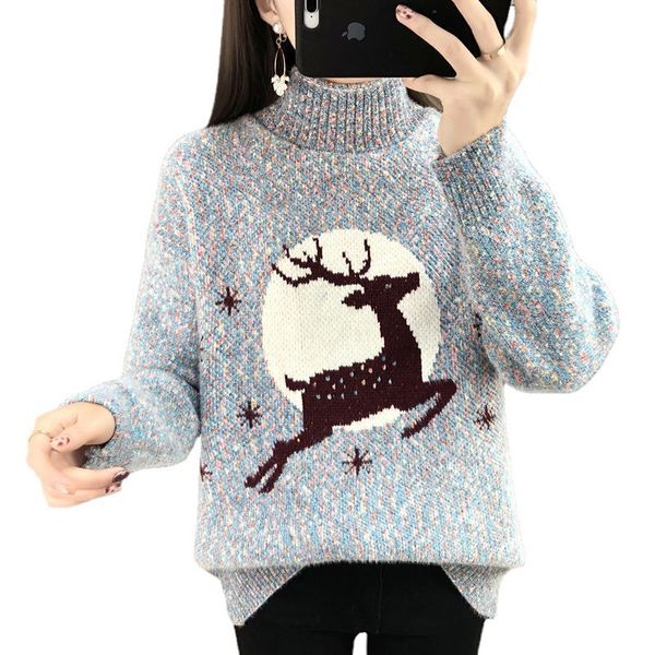 womens sweaters knitted deer christmas plus velvet sweater lady thick loose outerwear autumn winter new knitwear halloween sweater, White;black
womens sweaters knitted deer christmas plus velvet sweater lady thick loose outerwear autumn winter new knitwear halloween sweater, White;black