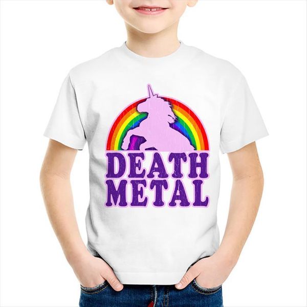 children print rainbow unicorn death metal t shirts kids funny summer cute clothes casual baby tees for boys girls, Blue
children print rainbow unicorn death metal t shirts kids funny summer cute clothes casual baby tees for boys girls, Blue