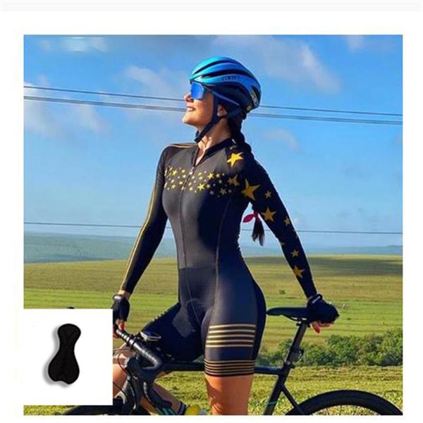racing sets 2021 women's triathlon long cycling jersey skinsuit maillot ropa ciclismo jumpsuit bicycle mujer bike clothes, Black;blue
racing sets 2021 women's triathlon long cycling jersey skinsuit maillot ropa ciclismo jumpsuit bicycle mujer bike clothes, Black;blue