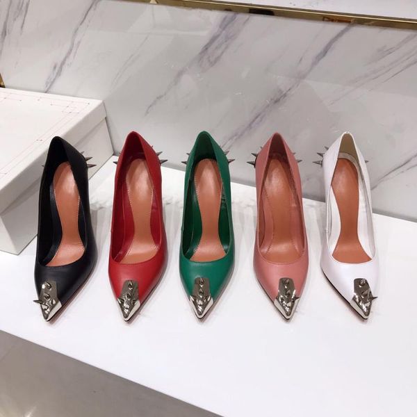 dress shoes 2021 pumps pointed toe women rivet fashion genuine leather elegant high heels slip-on woman, Black
dress shoes 2021 pumps pointed toe women rivet fashion genuine leather elegant high heels slip-on woman, Black