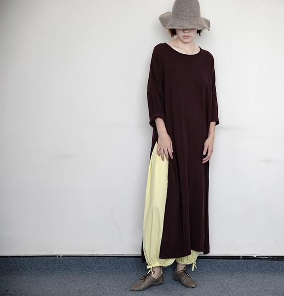 casual dresses women long sleeve solid o neck shirt dress 2021 autumn cotton linen loose split vestido vintage matched robe, Black;gray
casual dresses women long sleeve solid o neck shirt dress 2021 autumn cotton linen loose split vestido vintage matched robe, Black;gray