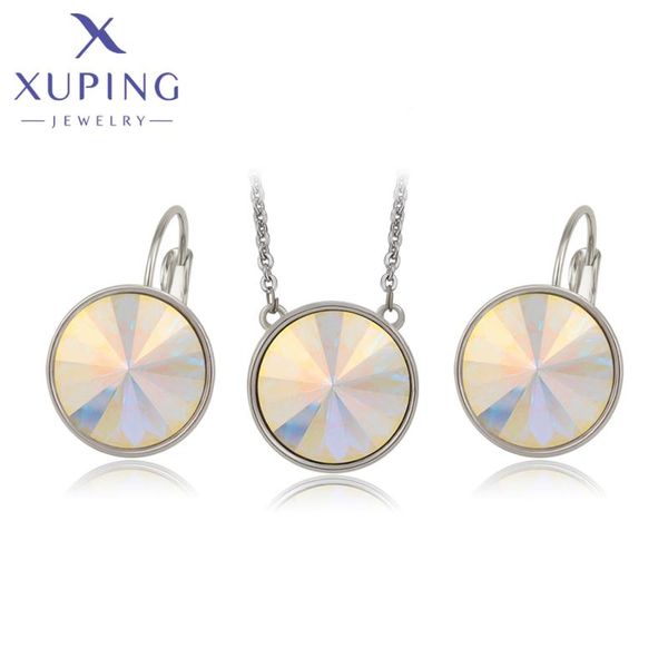 earrings & necklace xuping jewelry arrival round shaped crystals set rodium color crystal women girl gift 60091, Silver
earrings & necklace xuping jewelry arrival round shaped crystals set rodium color crystal women girl gift 60091, Silver