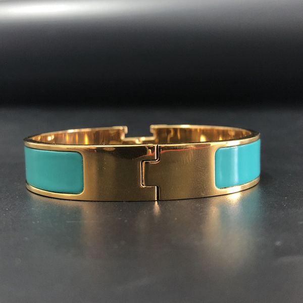 designer design bangle stainless steel gold buckle bracelet fashion jewelry men and women bracelets, Black