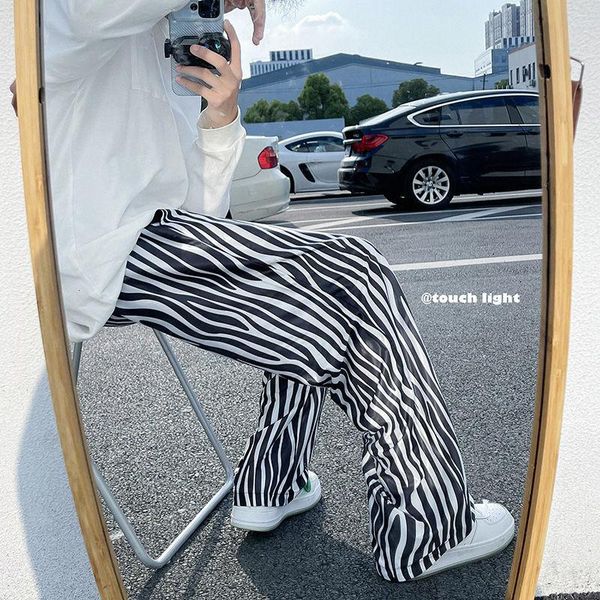 men's pants ice silk korean leopard print casual fashion loose wide-leg men straight-leg trousers, Black
men's pants ice silk korean leopard print casual fashion loose wide-leg men straight-leg trousers, Black