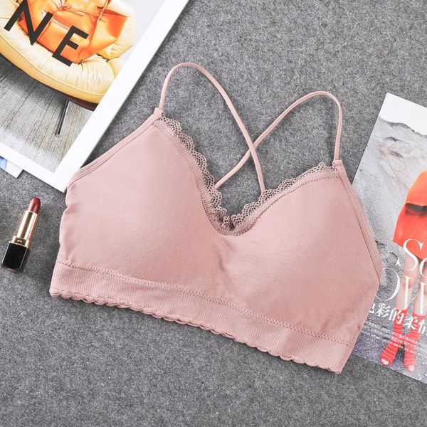 bras lace women bra lingerie wireless bralette seamless underwear cross straps push up for, Red;black
bras lace women bra lingerie wireless bralette seamless underwear cross straps push up for, Red;black