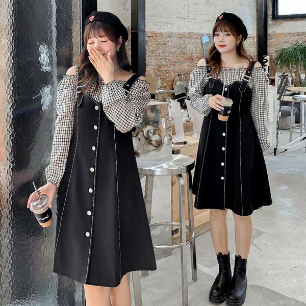 casual dresses women's spring one-piece collar stitching button two-piece dress plus size knee length wear 100 kg can be worn, Black;gray
casual dresses women's spring one-piece collar stitching button two-piece dress plus size knee length wear 100 kg can be worn, Black;gray