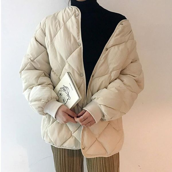 women's jackets winter cotton padded jacket women thickening buttons female outerwear thick warm clothes solid color long sleeve, Black;brown
women's jackets winter cotton padded jacket women thickening buttons female outerwear thick warm clothes solid color long sleeve, Black;brown