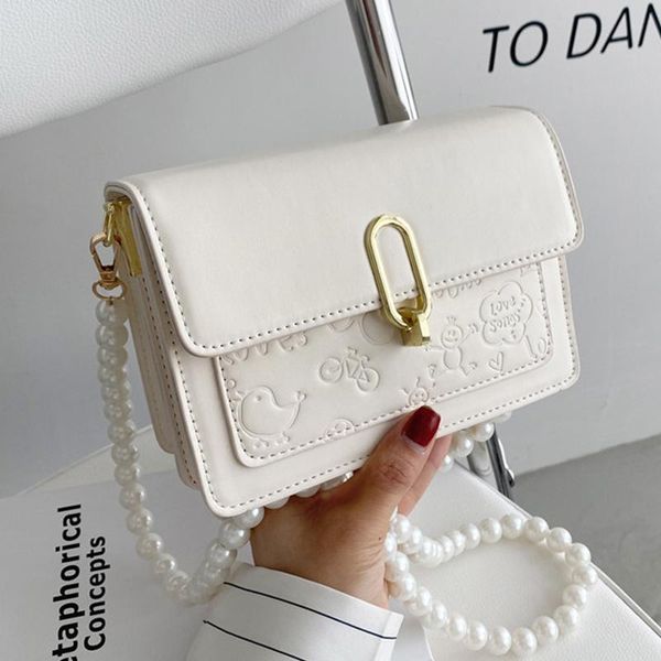 evening bags small pu leather shoulder for women pearl chain crossbody ladys cute printing messenger bag simple square handbags sac
evening bags small pu leather shoulder for women pearl chain crossbody ladys cute printing messenger bag simple square handbags sac