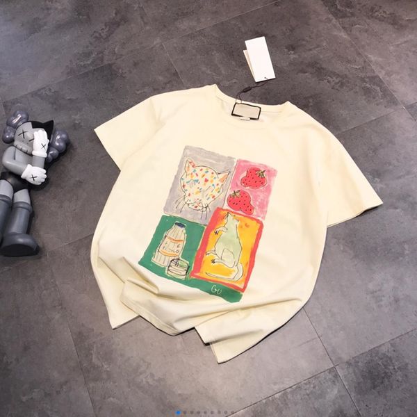 luxury design chaopai sigongge cartoon printed short sleeve t-shirt for female summer round neck couple casual loose base, White
luxury design chaopai sigongge cartoon printed short sleeve t-shirt for female summer round neck couple casual loose base, White