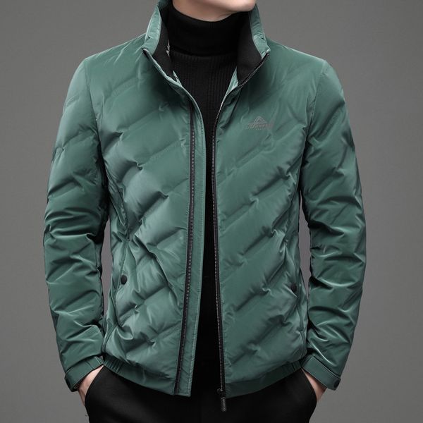 down jacket 2021 winter men's solid color middle-aged and young short thickened lapel warm trend casual coat, Black
down jacket 2021 winter men's solid color middle-aged and young short thickened lapel warm trend casual coat, Black