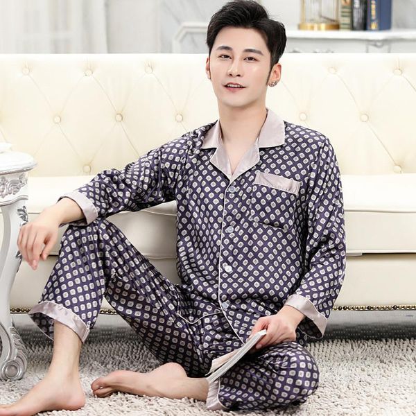 jogging clothing for set nightwear men silk pajamas pijama sleep mens thin ice trousers long sleepwear sleeve designer m, Black;red
jogging clothing for set nightwear men silk pajamas pijama sleep mens thin ice trousers long sleepwear sleeve designer m, Black;red