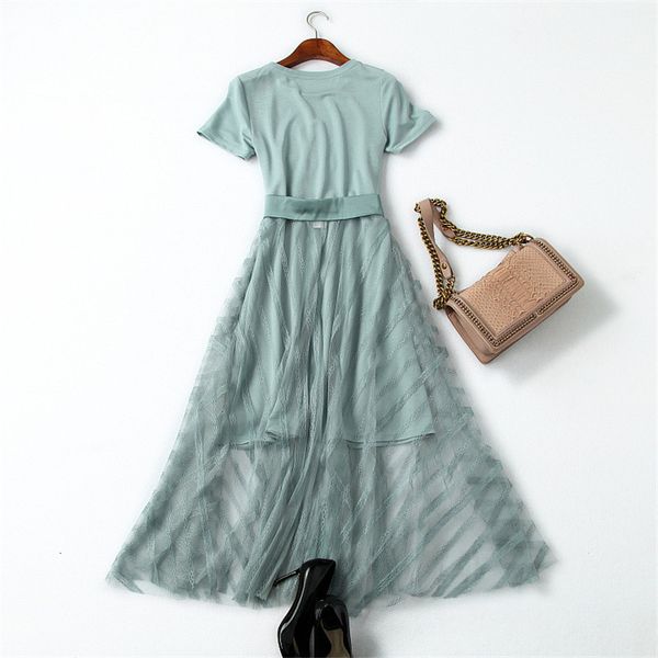 two piece dress high street fashion summer dress women's clothes designer of long casual diamonds t shirt wearing lace 2 piece dressing, White
two piece dress high street fashion summer dress women's clothes designer of long casual diamonds t shirt wearing lace 2 piece dressing, White