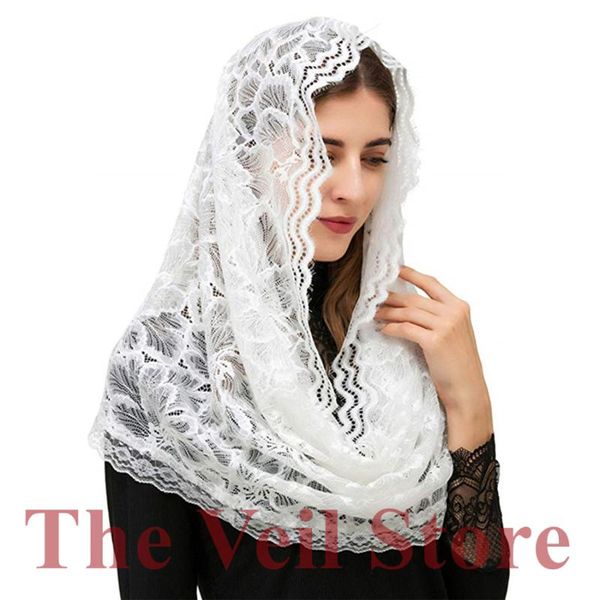 bridal veils floral lace mantilla chapel for church women headcover wrap latin mass traditonal veil velo de novia mantille, Black
bridal veils floral lace mantilla chapel for church women headcover wrap latin mass traditonal veil velo de novia mantille, Black