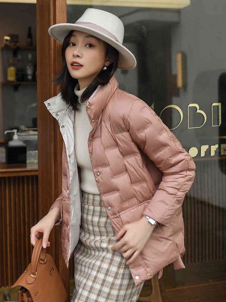 women's parkas down ladies jacket lightweight short 2021 autumn winter small fashion loose white duck warm coat, Black
women's parkas down ladies jacket lightweight short 2021 autumn winter small fashion loose white duck warm coat, Black