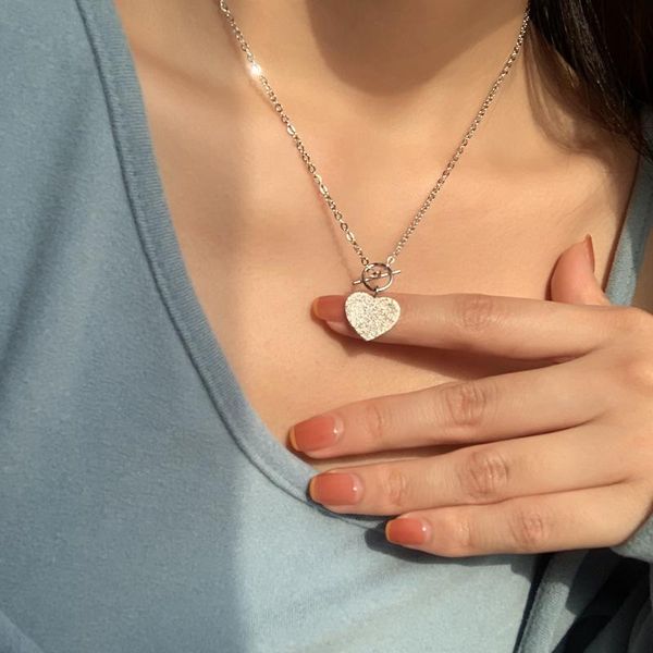 chains delicate jewelry shiny heart pendant necklace 2021 design sweet korean temperament chain for girl lady gifts, Silver
chains delicate jewelry shiny heart pendant necklace 2021 design sweet korean temperament chain for girl lady gifts, Silver