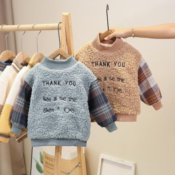hoodies & sweatshirts boy girl cotton fleece 2021 splicing plus velvet thicken winter autumn warm long sleeve kid baby children's clo, Black
hoodies & sweatshirts boy girl cotton fleece 2021 splicing plus velvet thicken winter autumn warm long sleeve kid baby children's clo, Black