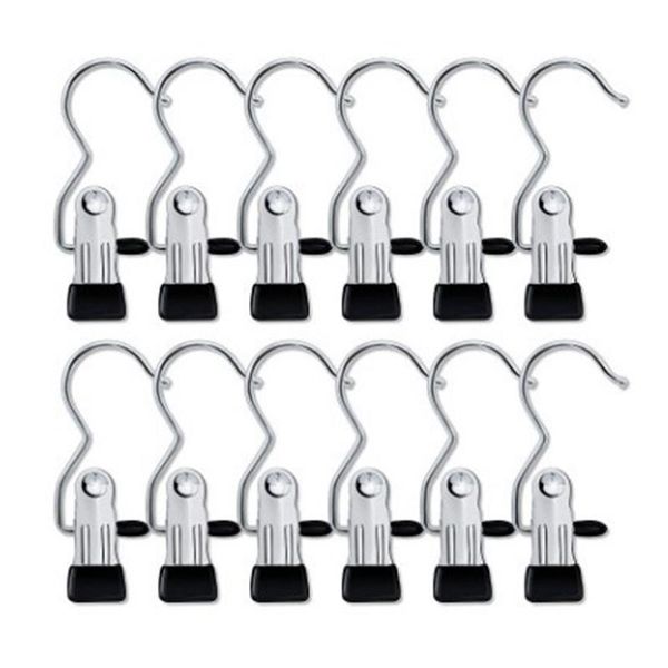 clothing & wardrobe storage 12pcs windproof stainless steel clip multifunctional hanger s-shaped curtain hook socks
clothing & wardrobe storage 12pcs windproof stainless steel clip multifunctional hanger s-shaped curtain hook socks