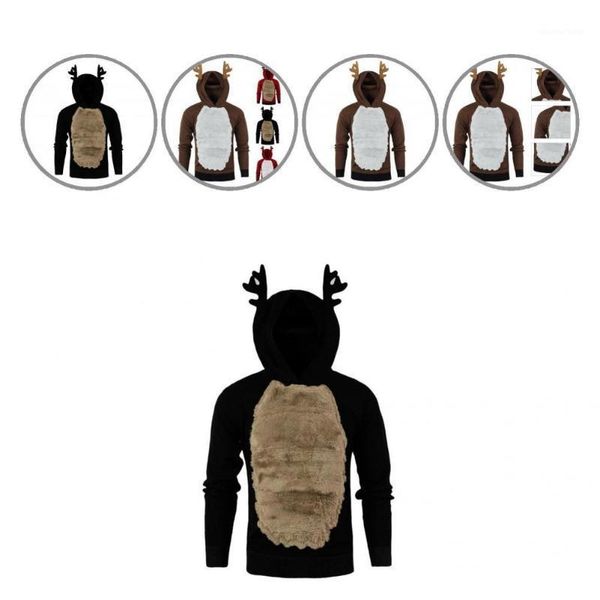 men's sweaters vivid creative funny contrast colors autumn hoodie warm christmas pullover for daily wear, White;black
men's sweaters vivid creative funny contrast colors autumn hoodie warm christmas pullover for daily wear, White;black