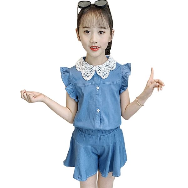 clothes for girls denim vest + short clothing patchwork summer children's tracksuit 6 8 10 12 14 210527, White
clothes for girls denim vest + short clothing patchwork summer children's tracksuit 6 8 10 12 14 210527, White