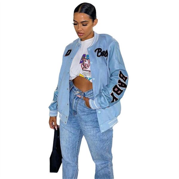 women's jackets rstylish 2021 arrival women clothing printed single breasted spliced autumn baseball bomber jacket, Black;brown
women's jackets rstylish 2021 arrival women clothing printed single breasted spliced autumn baseball bomber jacket, Black;brown