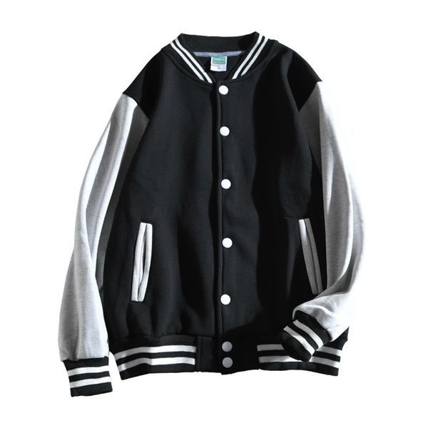 men baseball jacket single breasted patchwork casual uniform coat male jaqueta masculino thick bomber 211126, Black;brown
men baseball jacket single breasted patchwork casual uniform coat male jaqueta masculino thick bomber 211126, Black;brown