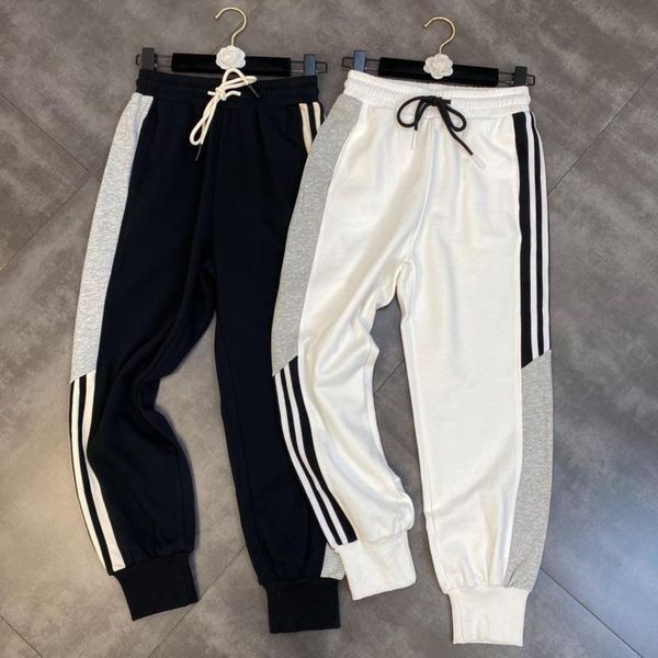 women's pants & capris prepomp 2021 fall winter drawstring elastic waist striped casual llong women gc667, Black;white
women's pants & capris prepomp 2021 fall winter drawstring elastic waist striped casual llong women gc667, Black;white