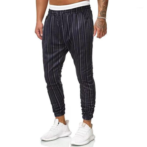 men's pants fashionable large size elastic fashion striped lace-up casual thicken mid-waist loose type europe and american, Black
men's pants fashionable large size elastic fashion striped lace-up casual thicken mid-waist loose type europe and american, Black