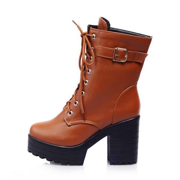 boots tuyoki size 34-43 women fashion spring autumn thick high heels shoes buckle british style lace-up short srpr, Black
boots tuyoki size 34-43 women fashion spring autumn thick high heels shoes buckle british style lace-up short srpr, Black