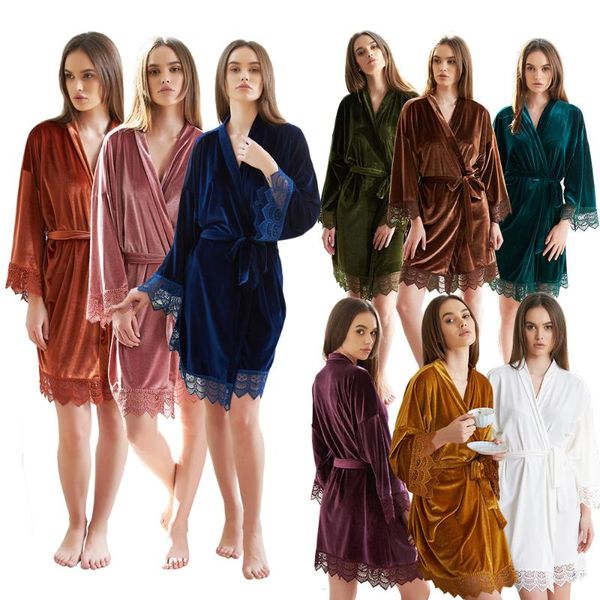 velvet robe women wedding bathrobe for bride bridesmaid kimono robes bath autumn winter women's sleepwear, Black;red
velvet robe women wedding bathrobe for bride bridesmaid kimono robes bath autumn winter women's sleepwear, Black;red