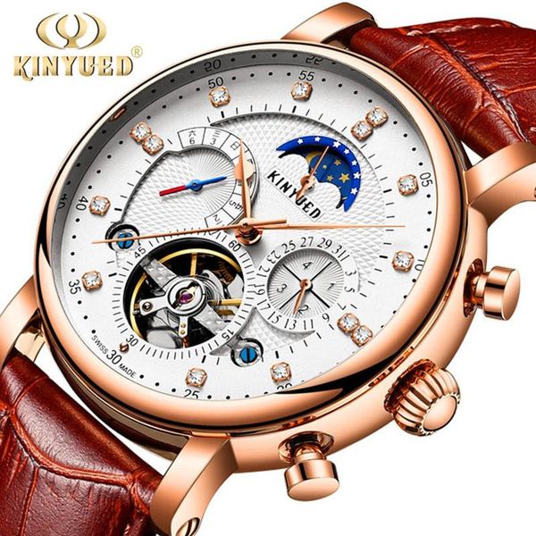 wristwatches kinyued original automatic hollow-out mechanical watch men moon phase waterproof men's multifunction tourbillon, Slivery;brown
wristwatches kinyued original automatic hollow-out mechanical watch men moon phase waterproof men's multifunction tourbillon, Slivery;brown