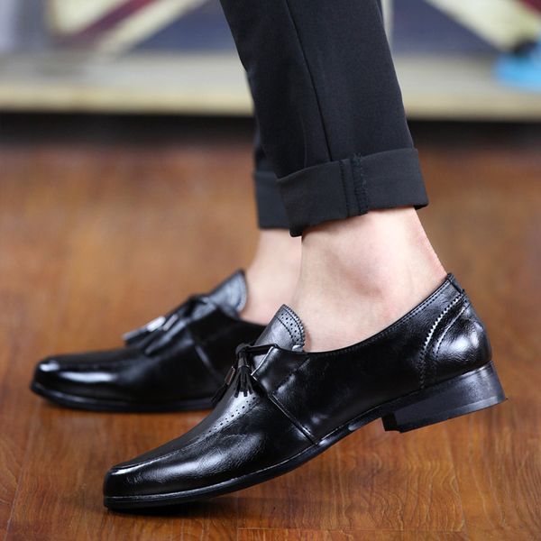 mens dress shoes fashion trend british style business leather shoe triple black red wine yellow size 38-43
mens dress shoes fashion trend british style business leather shoe triple black red wine yellow size 38-43