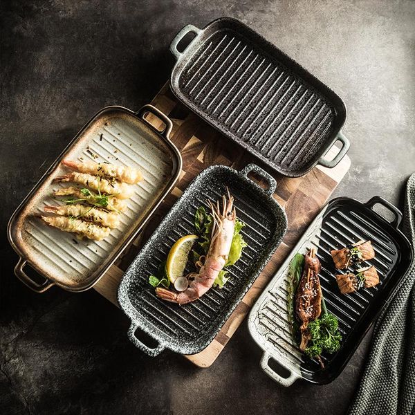 dishes & plates japanese ceramic two-eared baking plate oven-specific baked rice creative western string
dishes & plates japanese ceramic two-eared baking plate oven-specific baked rice creative western string