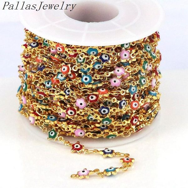 chains 5 meters,2021 design fashion gold plated brass chain colorful enamel beads star shape charm women eye diy accessories, Silver
chains 5 meters,2021 design fashion gold plated brass chain colorful enamel beads star shape charm women eye diy accessories, Silver