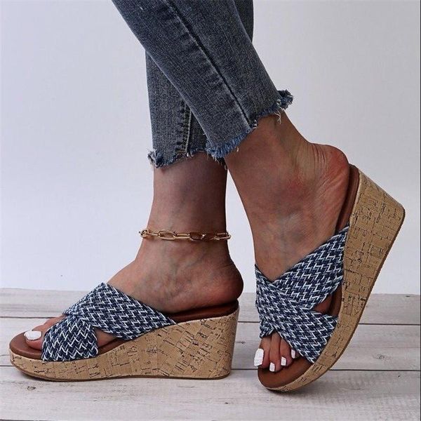 slippers summer cross strap ladies flip flops women's casual slope heel beach female big size sandals zapatos de mujer, Black
slippers summer cross strap ladies flip flops women's casual slope heel beach female big size sandals zapatos de mujer, Black