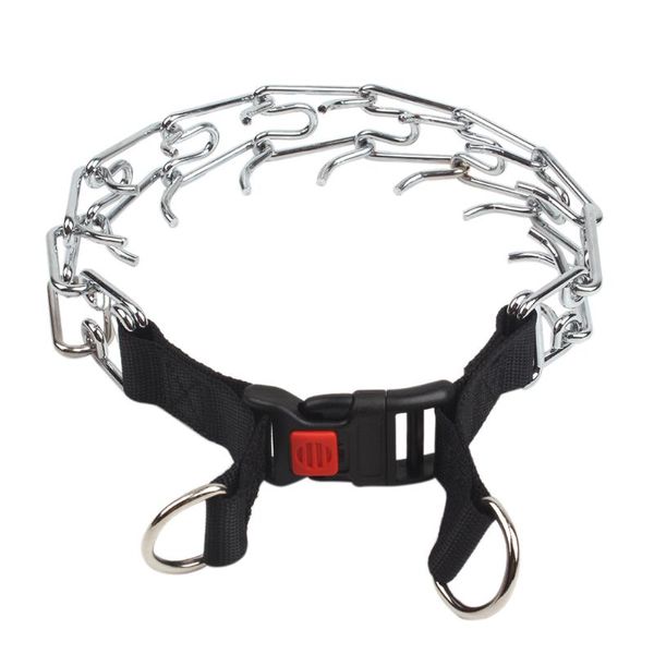 pet choker chain durable puppy safe dog prong collar iron pinch training with snap buckle quick release harness outdoor walking collars & le
pet choker chain durable puppy safe dog prong collar iron pinch training with snap buckle quick release harness outdoor walking collars & le