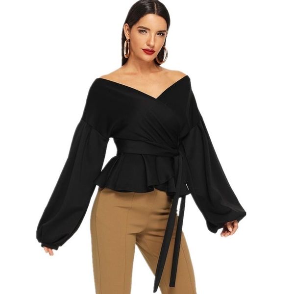 women's blouses & shirts off shoulder women spring fashon clothing 2021 lantern long sleeve shirt slim waist v neck blouse black wh, White
women's blouses & shirts off shoulder women spring fashon clothing 2021 lantern long sleeve shirt slim waist v neck blouse black wh, White