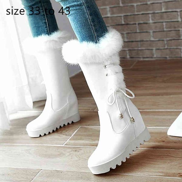 boots fur white mid calf booties luxury designer women winter bridal wedding shoes red black size 33 to 42 43
boots fur white mid calf booties luxury designer women winter bridal wedding shoes red black size 33 to 42 43