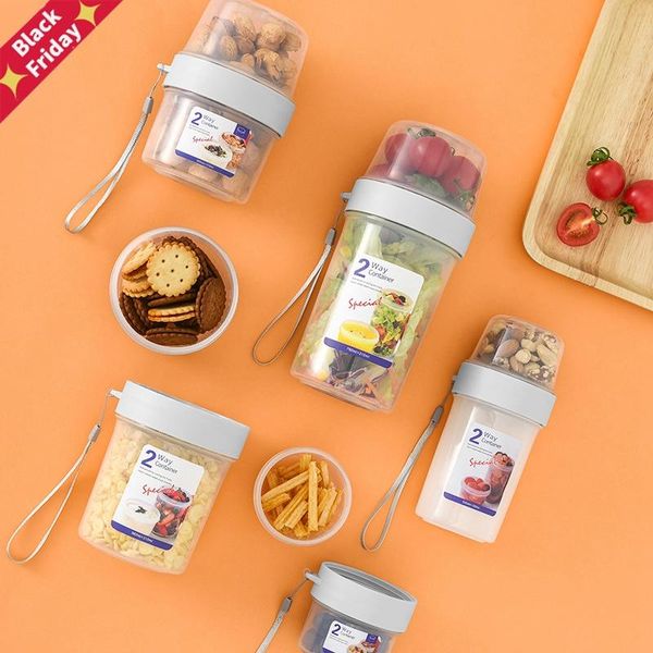 kitchen storage containers transparent plastic double-deck separable fruit nuts salad portable fresh keeping boxes bottles & jar jars
kitchen storage containers transparent plastic double-deck separable fruit nuts salad portable fresh keeping boxes bottles & jar jars