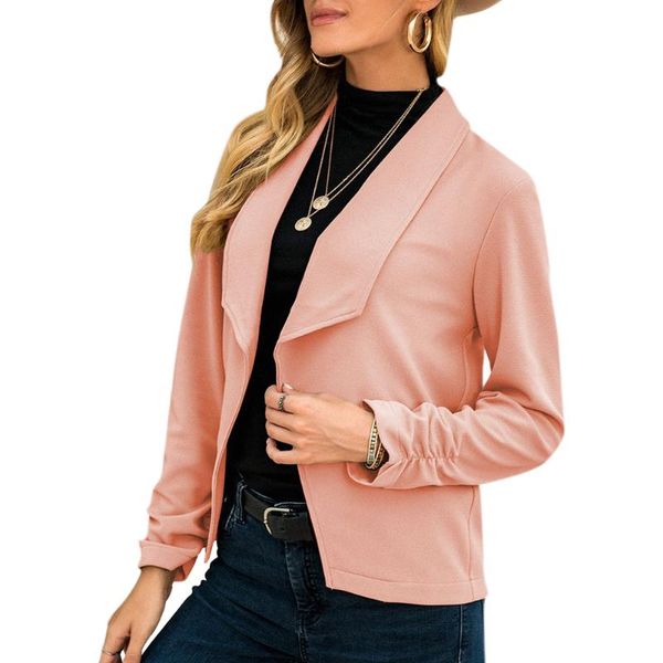 turn down collar fashion women solid suit long sleeve pocket office lady business coat female retro women's jackets, Black;brown
turn down collar fashion women solid suit long sleeve pocket office lady business coat female retro women's jackets, Black;brown