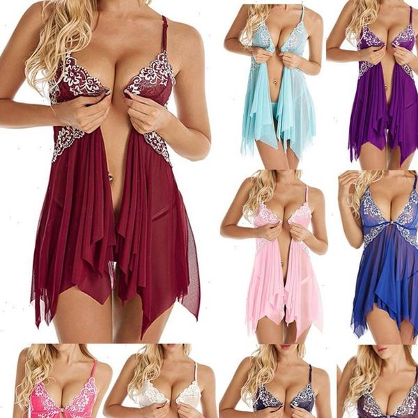 night dress lingerie women sleepwear front closure babydoll dresses large size lace temptation nightwear m04, Black;red
night dress lingerie women sleepwear front closure babydoll dresses large size lace temptation nightwear m04, Black;red
