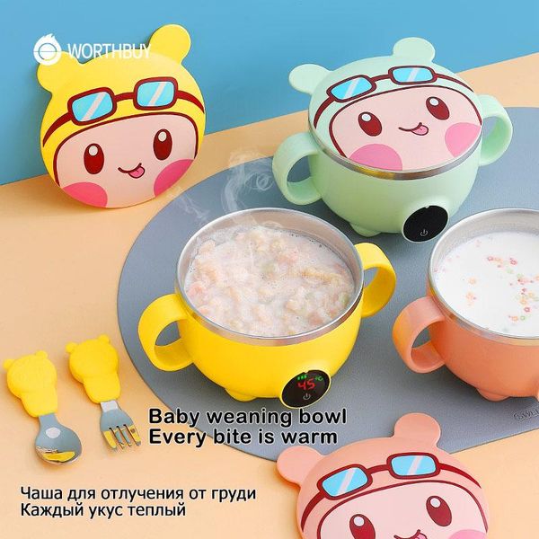 baby dishes weaning bowl electro-thermal thermostatic kids insulation stainless steel feeding plate bowls
baby dishes weaning bowl electro-thermal thermostatic kids insulation stainless steel feeding plate bowls