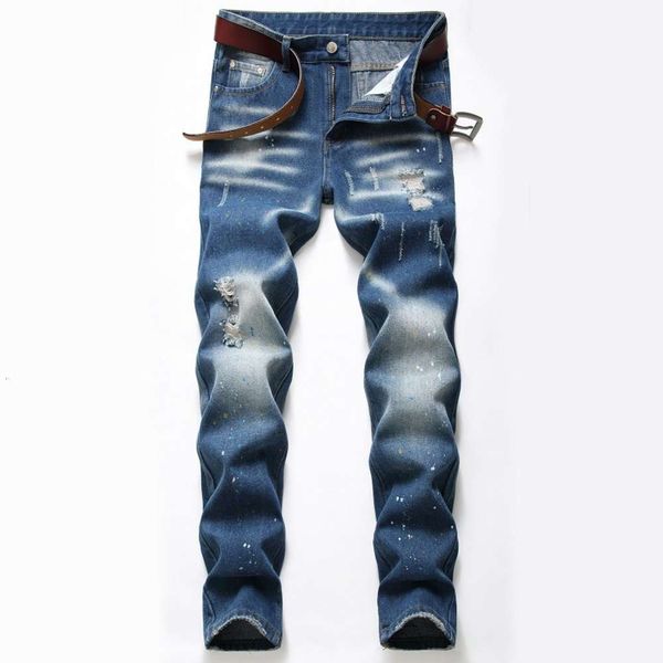 supply 2021 european cross-border external trade splash jeans blue hole trend men broek
supply 2021 european cross-border external trade splash jeans blue hole trend men broek