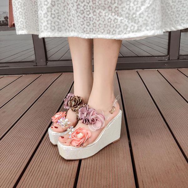 multicolored sandals flower female shoes slippers casual platform women heels on a wedge slides 2021 luxury high rubber floral s, Black
multicolored sandals flower female shoes slippers casual platform women heels on a wedge slides 2021 luxury high rubber floral s, Black
