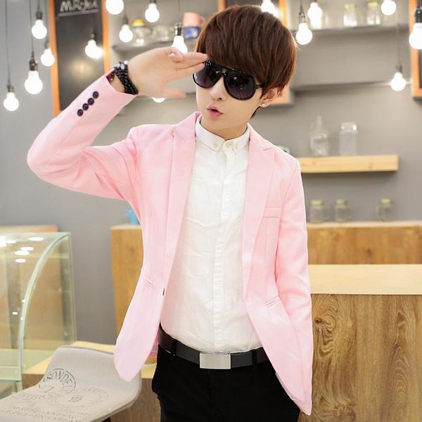men's suits & blazers british small business suit jacket solid-colored han edition cultivate morality leisure students of coat, White;black
men's suits & blazers british small business suit jacket solid-colored han edition cultivate morality leisure students of coat, White;black