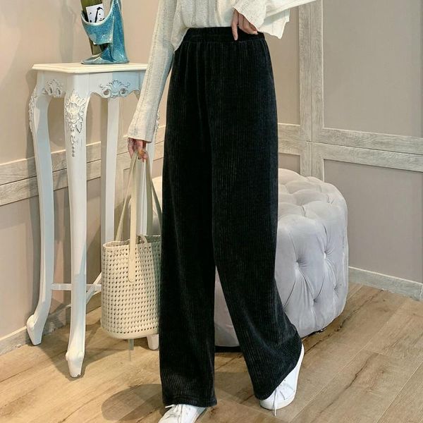 women's pants & capris women solid color casual long trousers loose style elastic high waist wide-leg palazzo fall winter fashion botto, Black;white
women's pants & capris women solid color casual long trousers loose style elastic high waist wide-leg palazzo fall winter fashion botto, Black;white
